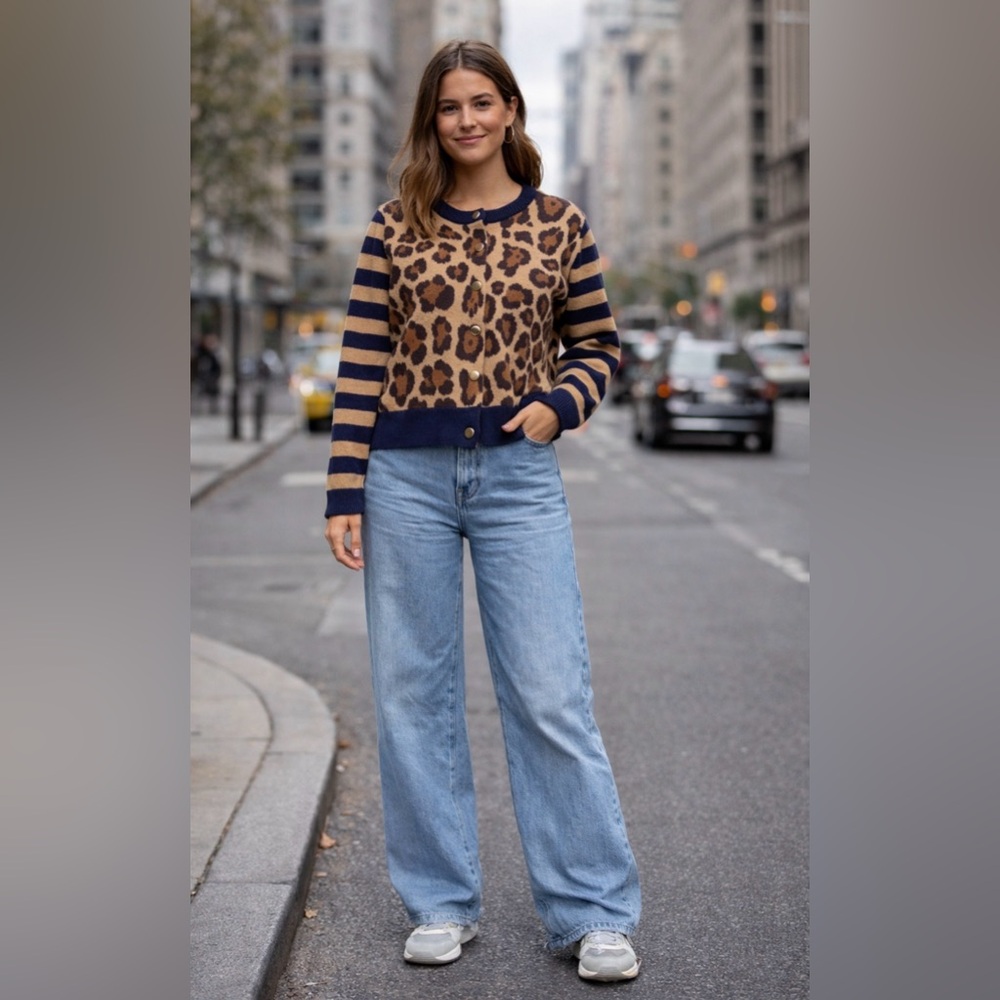 Leopard Print Cardigan